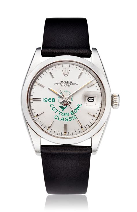 rolex cotton bowl watch|ROLEX, DATE '1968 COTTON BOWL CLASSIC', .